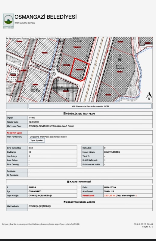 DijitalEmlak’tan İstanbul yoluna cephe 3.500 m2 Ticari İmarlı Satılık Kıymetli Arsa. 