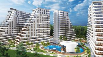 MAĞUSA GEÇİTKALE BÖLGESİNDE LÜKS SİTE İÇERSİNDE SATILIK 2 + 1 DAİRELER