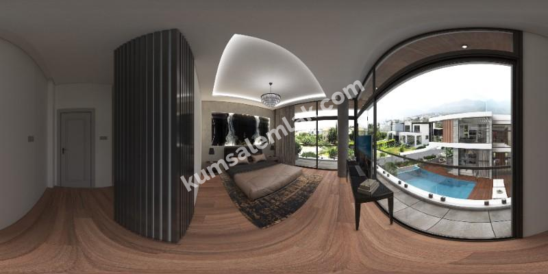 GİRNE BELLAPAİS BÖLGESİNDE SATILIK 5 + 1 SIFIR VİLLA