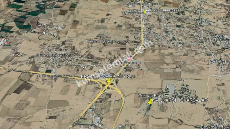 LEFKOŞA GÖKHAN BÖLGESİNDE ARSA KARŞILIKLI SATILIK ARSA