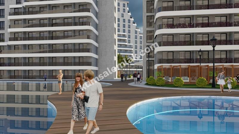 MAĞUSA GEÇİTKALE BÖLGESİNDE LÜKS SİTE İÇERSİNDE SATILIK 2 + 1 DAİRELER