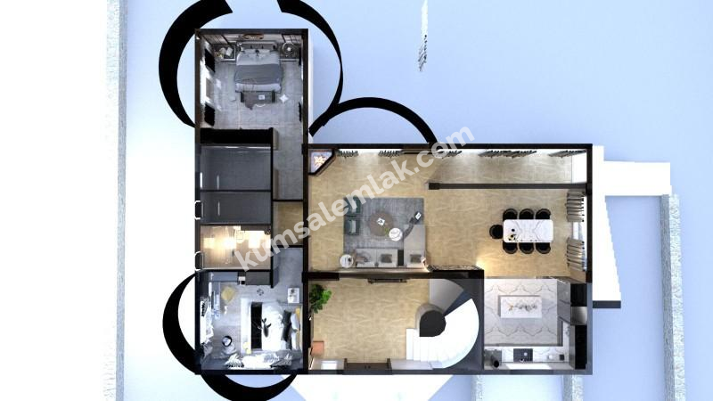 GİRNE OZANKÖY BÖLGESİNDE SATILIK TRİPLEX LÜKS 4 + 1 VİLLA  ( 0533 880 00 85 )