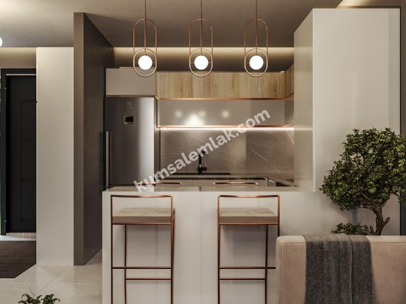 MAĞUSA GEÇİTKALE BÖLGESİNDE LÜKS SİTE İÇERSİNDE SATILIK 2 + 1 DAİRELER