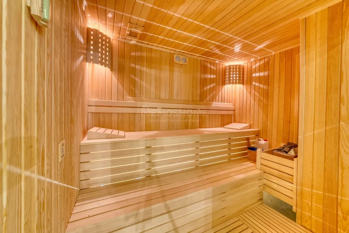 Элегантные апартаменты 2+1 с видом на море в Махмутларе