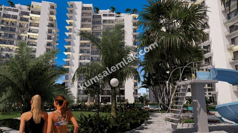 İSKELE KURTULUŞ BÖLGESİNDE LÜKS SİTE İÇERİSİNDE SATILIK 1 + 0 STÜDYO DAİRELER