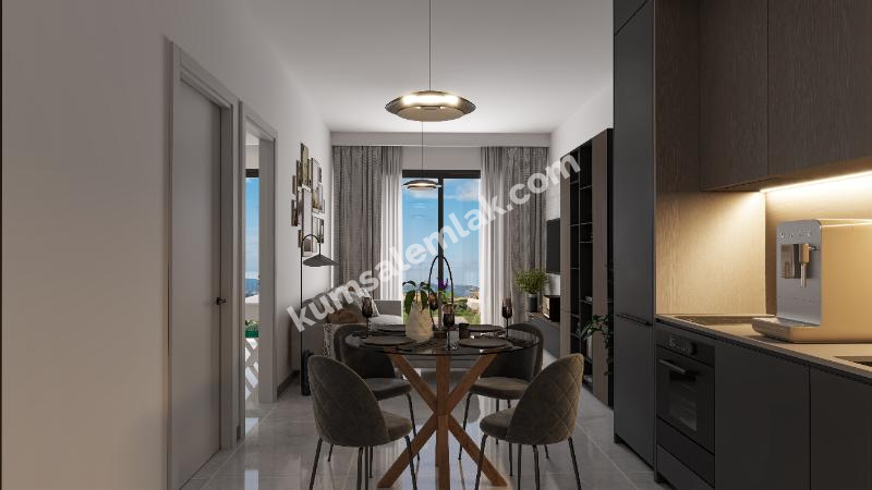 İSKELE KURTULUŞ BÖLGESİNDE LÜKS SİTE İÇERİSİNDE SATILIK 1 + 0 STÜDYO DAİRELER