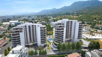 GİRNE MERKEZ BÖLGESİNDE LÜKS SİTE İÇERİSİNDE SATILIK 2 + 1 DAİRELER