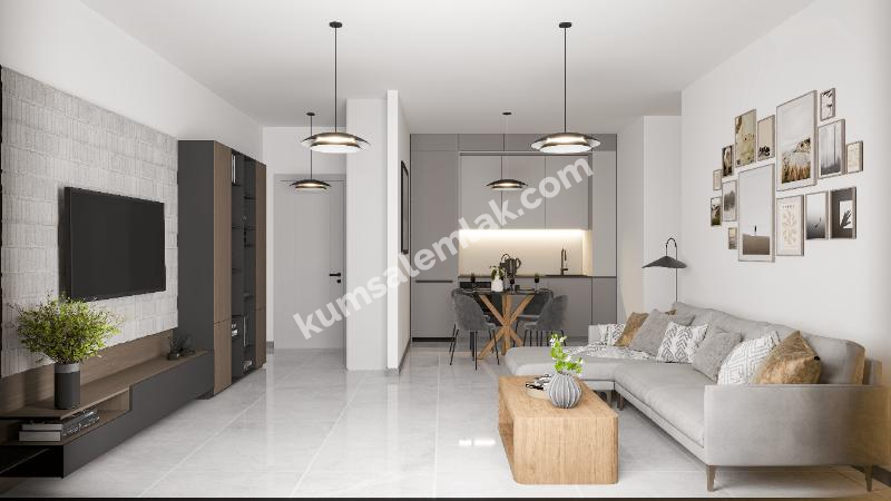 İSKELE KURTULUŞ BÖLGESİNDE LÜKS SİTE İÇERİSİNDE SATILIK 1 + 1 DAİRELER