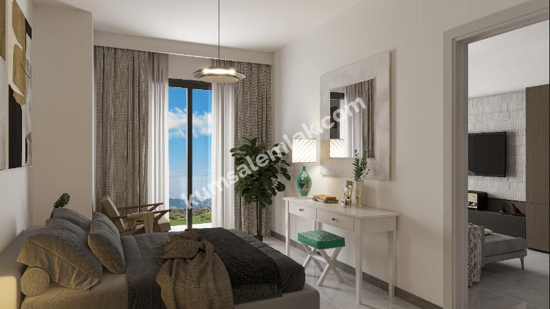 İSKELE KURTULUŞ BÖLGESİNDE LÜKS SİTE İÇERİSİNDE SATILIK 1 + 0 STÜDYO DAİRELER