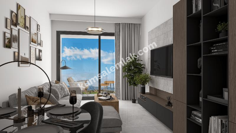 İSKELE KURTULUŞ BÖLGESİNDE LÜKS SİTE İÇERİSİNDE SATILIK 1 + 0 STÜDYO DAİRELER