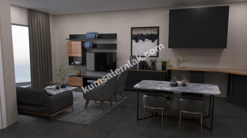 GİRNE MERKEZ BÖLGESİNDE LÜKS SİTE İÇERİSİNDE SATILIK 2 + 1 DAİRELER