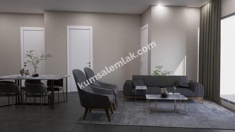 GİRNE MERKEZ BÖLGESİNDE LÜKS SİTE İÇERİSİNDE SATILIK 2 + 1 DAİRELER
