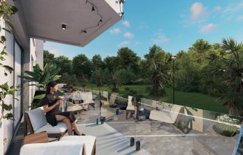 Kıbrıs Lefkoşa Minareliköy de Havuzlu Sitede Satılık Ödeme Planlı 2+1 Daireler