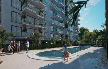 Kıbrıs Lefkoşa Minareliköy de Havuzlu Sitede Satılık Ödeme Planlı 1+1 Daireler
