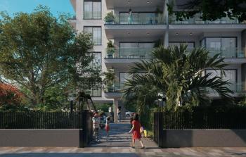 Kıbrıs Lefkoşa Minareliköy de Havuzlu Sitede Satılık Ödeme Planlı 1+1 Daireler