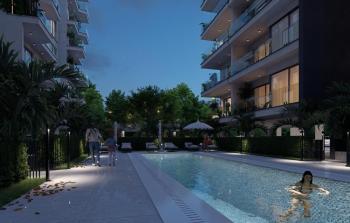 Kıbrıs Lefkoşa Minareliköy de Havuzlu Sitede Satılık Ödeme Planlı 1+1 Daireler