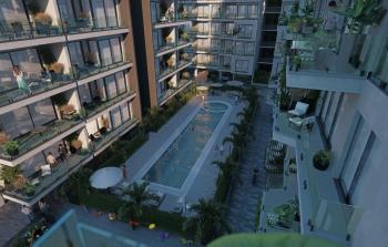 Kıbrıs Lefkoşa Minareliköy de Havuzlu Sitede Satılık Ödeme Planlı 1+1 Daireler