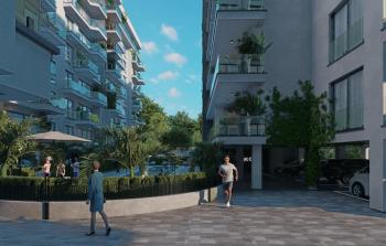 Kıbrıs Lefkoşa Minareliköy de Havuzlu Sitede Satılık Ödeme Planlı 1+1 Daireler