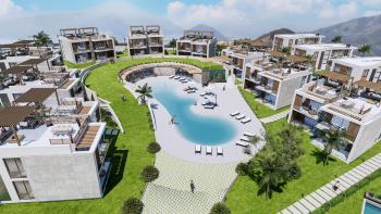 GİRNE BAHÇELİ BÖLGESİNDE DENİZ KENARI 4 + 1 DUBLEX VİLLA