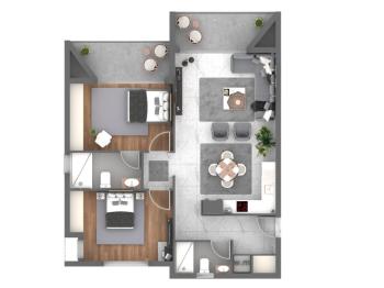 GİRNE KARAAĞAÇ BÖLGESİNDE PROJE İÇERİSİNDE 2 + 1 DAİRELER