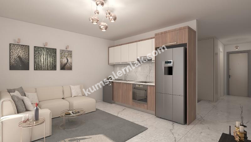 GİRNE KARAAĞAÇ BÖLGESİNDE PROJE İÇERİSİNDE 1 + 0 STÜDYO DAİRELER 