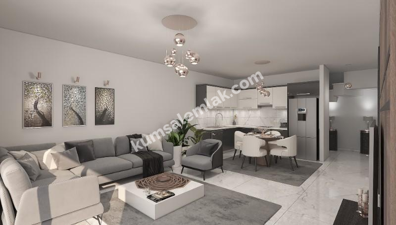 GİRNE KARAAĞAÇ BÖLGESİNDE PROJE İÇERİSİNDE 2 + 1 DAİRELER