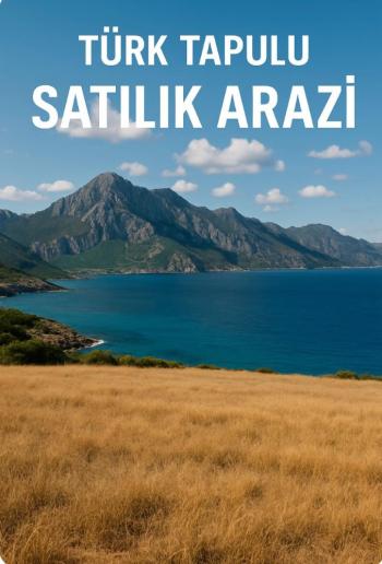 Kıbrıs Girne Karşıyaka da Türk Tapulu Kesilmez Deniz Manzaralı 13.5 Dönüm Arazi