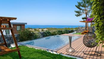 Kıbrıs Girne Çatalköy Bölgesinnde  950 m2 Arsa İçersinde Türk Koçanlı  Satılık Lüx 4+1 Deniz Manzaralı Villa 