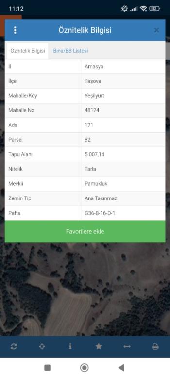 AMASYA TAŞOVA YEŞİLYURT MEVKİİ – 5 DÖNÜM SATILIK TARLA