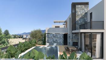 Kıbrıs Girne Lapta Sahil Yürüyüş Yolu Bölgesinde 450 m2 Arsa İçerisinde Satlık Lüx 4+1 Villalar 