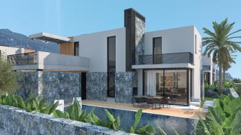Kıbrıs Girne Lapta Sahil Yürüyüş Yolu Bölgesinde 450 m2 Arsa İçerisinde Satlık Lüx 4+1 Villalar 