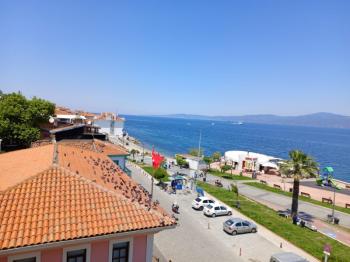 EMLAK HABERCİSİ 'NDEN MUDANYA HALİTPAŞA'DA SAHİLDE ÖN SIRADA PANORAMİK DENİZ MANZARALI 2+1 