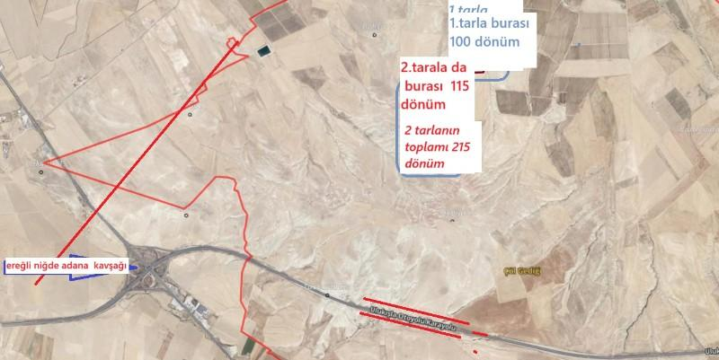 ULUKIŞLA  ALPAGUTTA   400 DÖNÜM  SATILIK TARLA