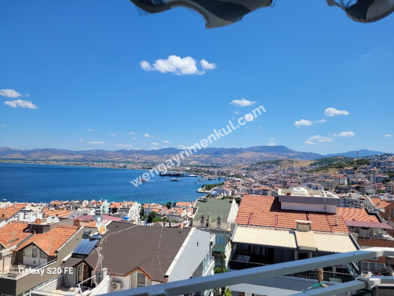 Kaptan köşkü!!! Muhteşem Dikili Körfez manzaralı 2+1 Asansörlü daire 