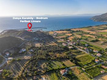 MUĞLA DATÇA KARAKÖYDE SATILIK TARLA EV VE AHIR