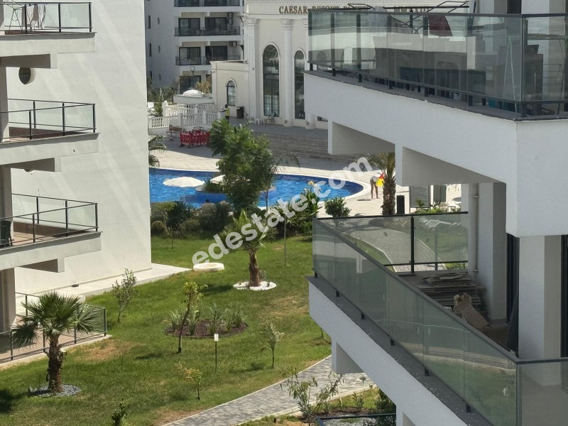 İskele Long Beach Ceasars Resort'de Full Eşyalı Kiralık 1+1 YENİ Daire
