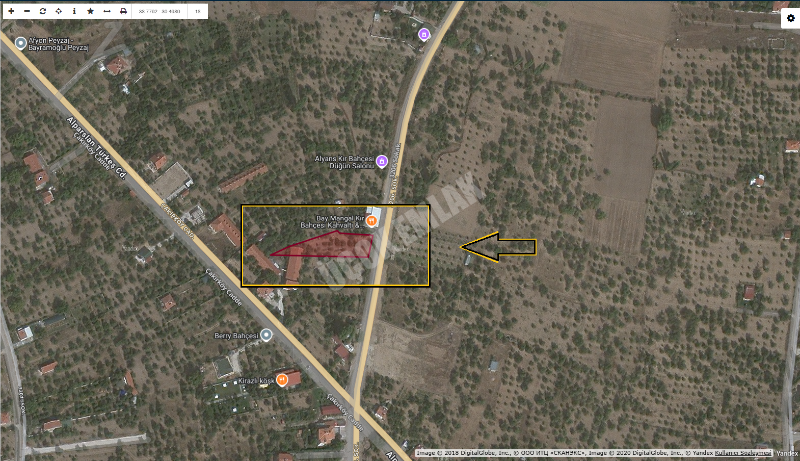 AFYON ÜÇOK EMLAKTAN ERKMEN DE KİRALIK 1.432M² ARAZİ