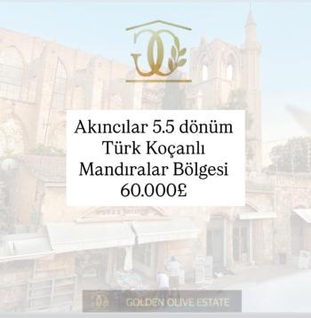 AKINCILAR SATILIK ARSA 5,5 DÖNÜM!