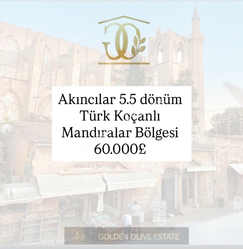 AKINCILAR SATILIK ARSA 5,5 DÖNÜM!