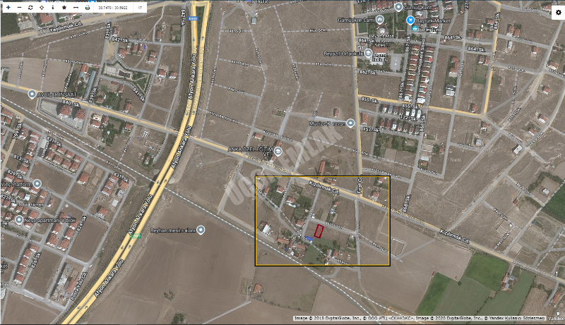 AFYON ÜÇOK EMLAKTAN BEYAZIT MAH SATILIK KONUMU GÜZEL ARSA