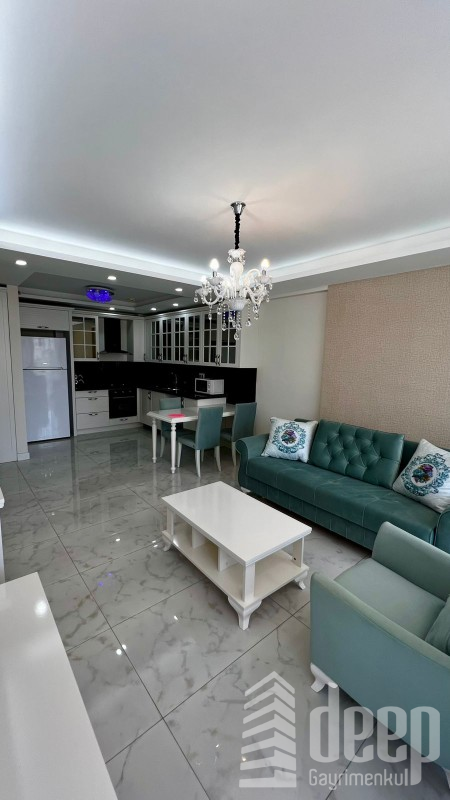 DEEP'TEN GENİŞ, FERAH OTURUMLU, EŞYALI 2+1 DAİRE