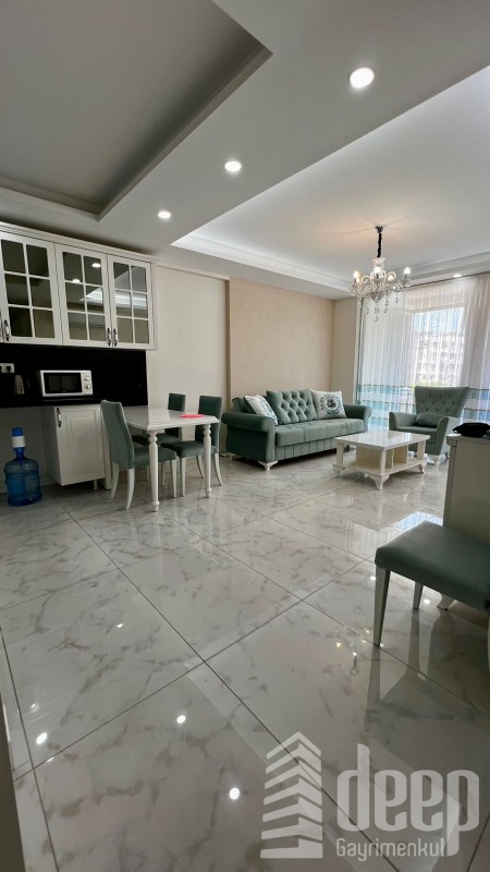 DEEP'TEN GENİŞ, FERAH OTURUMLU, EŞYALI 2+1 DAİRE