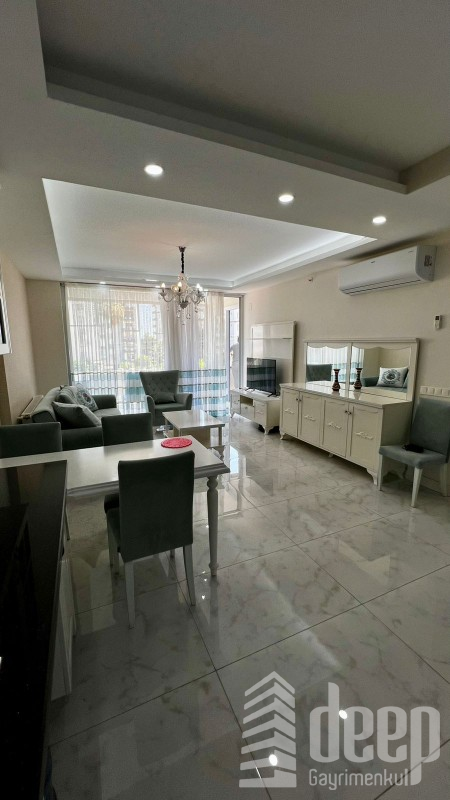 DEEP'TEN GENİŞ, FERAH OTURUMLU, EŞYALI 2+1 DAİRE