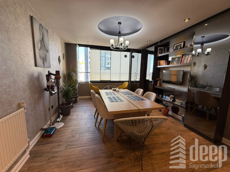 DEEP'TEN GENİŞ OTURUMLU LÜKS 3+1 DAİRE