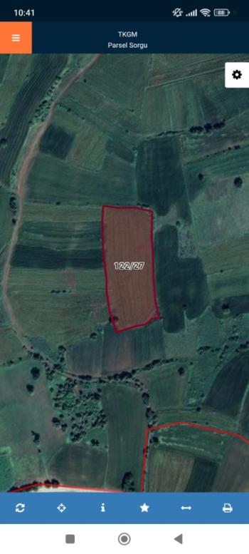 GÜVENAY-AMASYA TAŞOVA HACIBEY KÖYÜNDE 11580 M2 SATILIK TARLA