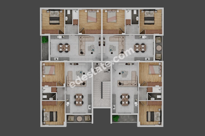 Lefkoşa Gönyeli'de SATILIK YENİ 2+1 DAİRELER