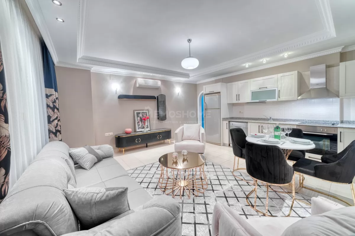 Меблированная квартира у бассейна в Оба