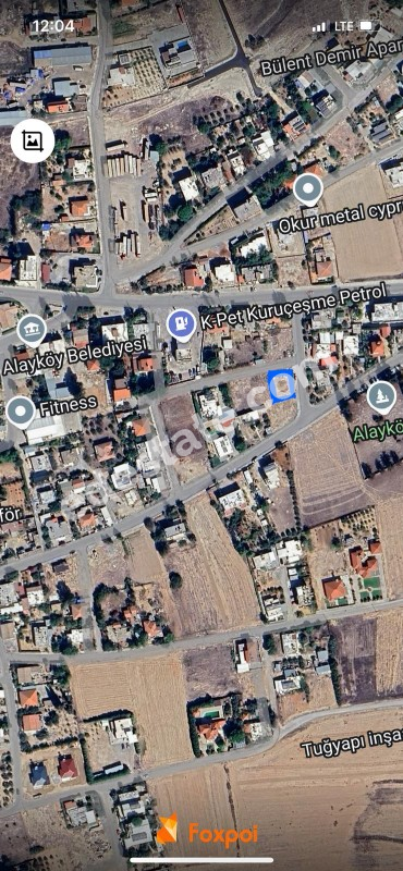 Lefkoşa Alayköy'de K-PET Kuruçeşme Petrol Arkası SATILIK KÖŞE ARSA