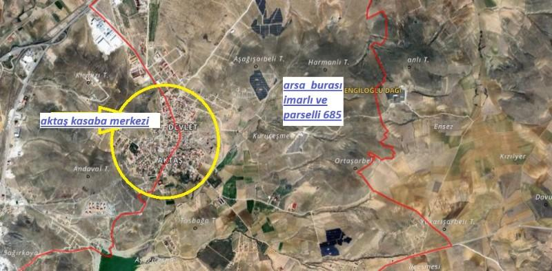 AKTAŞ DEVLETTE EKONOMİK  FİYATA SATILIK  685 M2 ARSA 