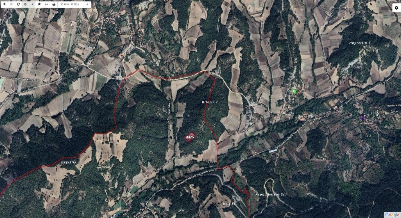 Bolu Göynük Gökçesaray Köyünde 3.585m2 Satılık Arazi